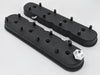 Granatelli 96-22 GM LS Tall Valve Cover w/Angled Coil Mounts - Black Wrinkle (Pair) Granatelli Motor Sports