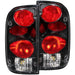 ANZO 1995-2000 Toyota Tacoma Taillights Black ANZO