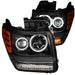 ANZO 2007-2012 Dodge Nitro Projector Headlights w/ Halo Black (CCFL) G2 ANZO