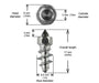 5/8" 15mm Std Screw Studs Qty 200 IGRIP