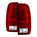 xTune Ford F150 Styleside 97-03 Light Bar LED Tail Lights - Red Clear ALT-ON-FF15097-LBLED-RC SPYDER