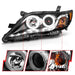 ANZO 2010-2011 Toyota Camry Projector Headlights w/ Halo Black (CCFL) ANZO