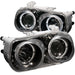 ANZO 1994-1997 Acura Integra Projector Headlights w/ Halo Black ANZO