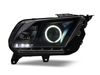 Raxiom 10-12 Ford Mustang w/ Headlights CCFL Halo Projector Headlights- Black Housing (Clear Lens) Raxiom