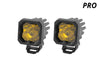 Diode Dynamics Stage Series C1 LED Pod Pro - Yellow Wide Standard ABL (Pair) Diode Dynamics