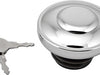 Gas Cap Screw In W/Lock&Cover Non Vented Chrome 82 95 HARDDRIVE