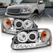 ANZO 1997.5-2003 Ford F-150 Projector Headlights w/ Halo and LED Chrome 1pc ANZO