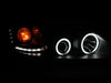 ANZO 2005-2010 Pontiac G6 Projector Headlights w/ Halo Black (CCFL) ANZO