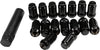 12mmx1.50 Lock Style Lug Nuts Black W/Key 16/Pk AWC