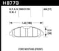 Hawk 15-17 Ford Mustang HPS 5.0 Front Brake Pads Hawk Performance