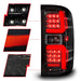 ANZO 15-19 Chevrolet Silverado 2500 HD/3500 HD LED Taillight w/ Sequential Black Housing/Clear Lens ANZO