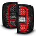 ANZO 14-18 GMC Sierra 1500 Full LED Taillights Black Housing Clear Lens (w/C Light Bars) ANZO