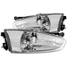 ANZO 1997-2002 Mitsubishi Mirage Crystal Headlights Chrome ANZO