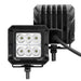 Go Rhino Xplor Bright Series Cube LED Spot Light Kit (Surface/Threaded Stud Mount) 3x3 - Blk (Pair) Go Rhino