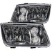 ANZO 1999-2005 Volkswagen Jetta Crystal Headlights Black w/o Bulbs ANZO