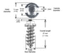 1" 25mm Shoulder Screw Studs Qty 200 IGRIP