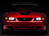 Raxiom 99-04 Ford Mustang Axial Series OE Style Headlights- Black Housing (Smoked Lens) Raxiom