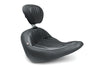 Mustang 18-21 Harley Low Rider, Sport Glide Standard Touring Solo Seat w/Driver Backrest - Black Mustang Motorcycle