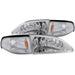 ANZO 1994-1998 Ford Mustang Crystal Headlights Chrome ANZO