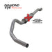 Diamond Eye KIT 4in CB MFLR RPLCMENT PIPE SGL AL: 03-07 FORD 6.0L F250/F350 (Extended Cab Only) Diamond Eye Performance