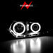 ANZO 2009-2012 Acura Tsx Projector Headlights w/ Halo Black (CCFL) (HID Compatible) ANZO