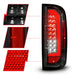 ANZO 15-21 GMC Canyon Full LED Taillights w/ Red Lightbar Black Housing/Clear Lens ANZO