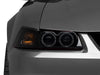 Raxiom 99-04 Ford Mustang Dual LED Halo Projector Headlights- Black Housing (Smoked Lens) Raxiom