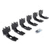 Go Rhino 19-22 Ram 1500 Crew Cab 4DR Mounting Brackets (V-Series V3/RB10 Slim/RB20 Slim) - Tex. Blk Go Rhino