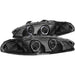 ANZO 1997-1999 Mitsubishi Eclipse Projector Headlights w/ Halo Black G2 ANZO