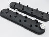 Granatelli 96-22 GM LS Standard Hieght Valve Cover w/Angled Coil Mount - Blk Wrinkle (Pair) Granatelli Motor Sports