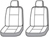 Covercraft 19-20 Ford F150 Polycotton SeatSaver Custom Front Row Seat Covers - Charcoal Covercraft