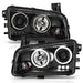 ANZO 2006-2010 Dodge Charger Projector Headlights w/ Halo Chrome (CCFL) ANZO