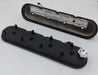 Granatelli 96-22 GM LS Standard Hieght Valve Cover w/Angled Coil Mount - Blk Wrinkle (Pair) Granatelli Motor Sports