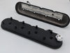 Granatelli 96-22 GM LS Standard Hieght Valve Cover w/Angled Coil Mount - Blk Wrinkle (Pair) Granatelli Motor Sports