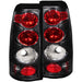 ANZO 1999-2002 Chevrolet Silverado 1500 Taillights Black ANZO