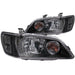 ANZO 2002-2003 Mitsubishi Lancer Crystal Headlights Black ANZO