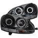 ANZO 2006-2009 Volkswagen Rabbit Projector Headlights w/ Halo Black (CCFL) ANZO