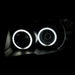 ANZO 2006-2009 Toyota 4Runner Projector Headlights w/ Halo Black ANZO