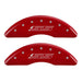 MGP 4 Caliper Covers Engraved Front & Rear Gen 5/SS Red finish silver ch MGP