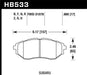 Hawk 05-08 LGT D1078 HP+ Street Front Brake Pads Hawk Performance