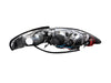 ANZO 1994-1998 Ford Mustang Projector Headlights w/ Halo Black 1pc ANZO