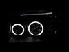 ANZO 2001-2004 Nissan Frontier Projector Headlights w/ Halo Black (CCFL) ANZO