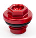 Oil Filler Plug Red WORKS