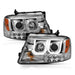 ANZO 2004-2008 Ford F-150 Projector Headlights w/ U-Bar Chrome ANZO