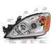 ANZO 2004-2007 Mitsubishi Lancer Projector Headlights w/ Halo Chrome (CCFL) ANZO