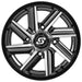 Chopper Wheel 14x7 4/137 5+2 (+10mm) Blk/Machined SEDONA