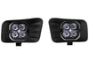 Diode Dynamics SS3 Ram Horizontal LED Fog Light Kit Sport - White SAE Fog Diode Dynamics