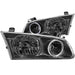 ANZO 2000-2001 Toyota Camry Crystal Headlights w/ Halo Black ANZO