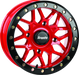 DragonFire Racing Typhon Wheel 15X7 4/156 5+2 +10 Machined Red DragonFire Racing