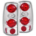 ANZO 2000-2006 Chevrolet Suburban Taillights Chrome ANZO